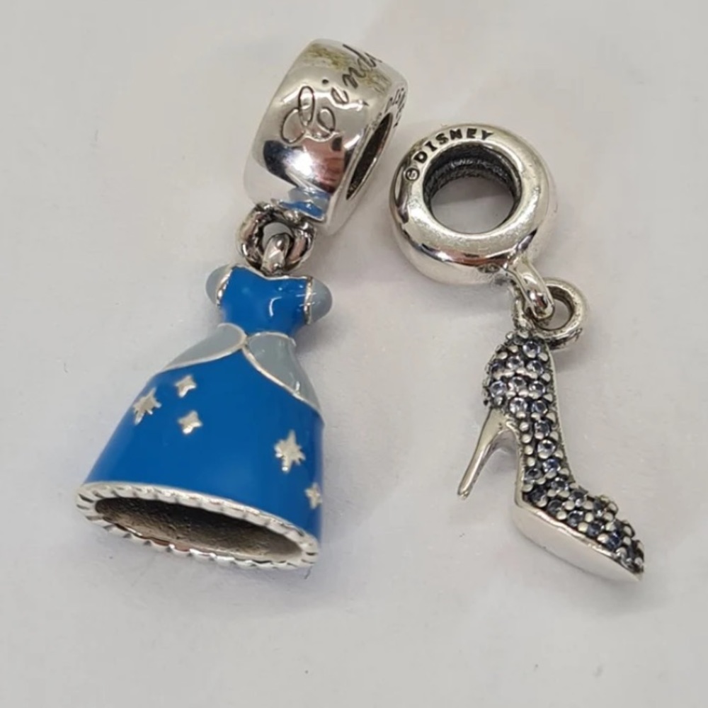 Pandora, Disney, Cinderella charm set.